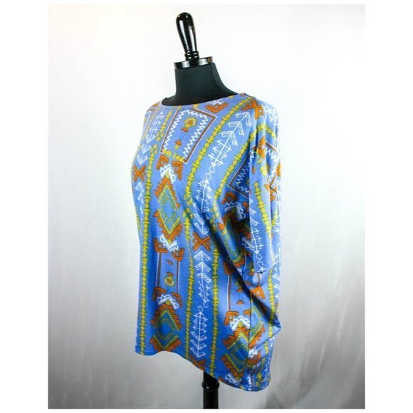 LuLaRoe Tunic Top Geometric Print Size XS - Picture 2 of 5